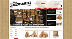 Desktop Screenshot of boxesdirect.co.uk