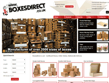 Tablet Screenshot of boxesdirect.co.uk